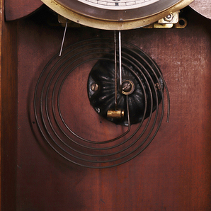 【開】大正時代-昭和 『H.I』 瓢形ゼンマイ機械式柱時計 掛時計 ボンボン時計 愛知県時計製造同業組合 AC315の画像7