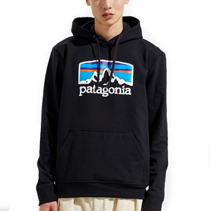 【新品本物 USA購入】Patagonia パタゴニア■ Fitz Roy Horizon Hoodie ■ ブラック / S ■ロゴパーカー スウェットパーカ