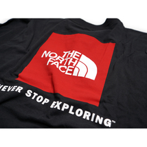 【新品本物 USA購入】THE NORTH FACE ノースフェイス■ RED BOX LS TEE ■ ブラックレッド / XL ■ロンT Tシャツ 海外限定_画像4