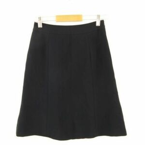 Littlechic スカート 台形 ひざ丈 紺 36 レディース