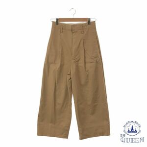 [ translation have ] INED Ined pants cargo pants wide lady's Brown 7 901-4514 free shipping old clothes 