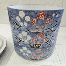 【未使用】お重箱　陶器　和食器　3段　花柄　鉢　食器　コレクション_画像5