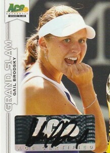 2013 ACE TENNIS GRAND SLAM Gail Brodsky Auto 女子テニス 直筆サインカード