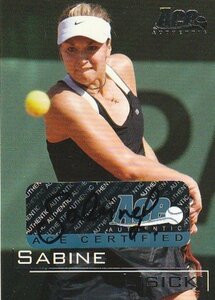 2011 ACE AUTHENTIC TENNIS Sabine Lisicki Auto 女子テニス 直筆サインカード