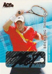 2007 ACE AUTHENTIC TENNIS Evgeny Korolev Auto 男子テニス 直筆サインカード