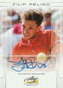 2017 LEAF SIGNATURE TENNIS Filip Peliwo Auto 男子テニス 直筆サインカード