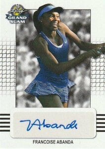 2018 LEAF GRAND SLAM TENNIS Francoise Abanda Auto 女子テニス 直筆サインカード