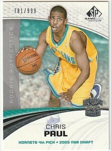 2005-06 UD SP GAME USED EDITION Chris Paul RC ROOKIE #/999