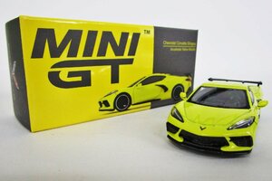 MINIGT 1/64 シボレー コルベット スティングレー イエローメタリック [MGT00195-L] 定形外○【B】krt111020