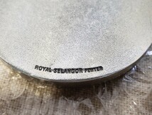 当時物 ROYALSELANGOR PEWTER ロイヤルセランゴール ピューター ポケットミラー 手鏡 直径(約)72mm 錫製？ ヴィンテージ _画像3