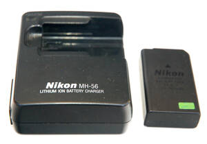 NIKONニコン 純正バッテリーチャージャー MH-56/ NIKON　LITHUM -ION　BATTERY　PACK　EN-EL7 