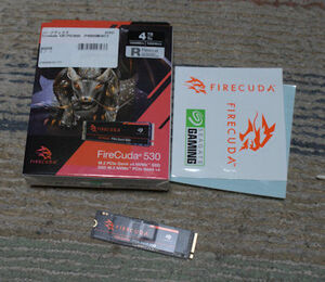 Seagate FireCuda 530 M.2 ZP4000GM3A013【PS5動作確認済み】 4TB PCIe Gen4x4 読取速度7250MB/s 