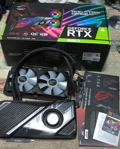 ASUS ROG-STRIX-LC-RTX3080TI-O12G-GAMING 240mm簡易水冷ユニット搭載