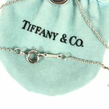 美品【ティファニー】本物 TIFFANY&Co. ネックレス ビーン シルバー925 全長41cm 幅1.1cm 女性用 レディース 保存袋付き 送料370円_画像4