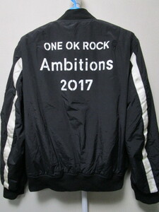 ONE OK ROCK 2017 Ambitions JAPAN TOUR ナイロンMA-1ジャケット・L（ワンオクロックツアーコンサート公式グッズアミューズ）