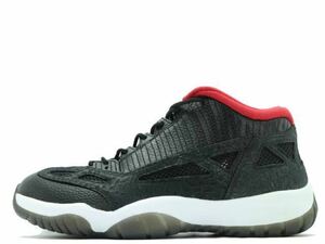 AIR JORDAN 11 RETRO LOW IE BLACK VARSITY RED（2011） 306008-001 （ブラック/バーシティレッド/ホワイト）