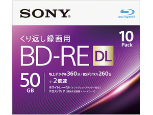 新品 即決 SONY BD-RE 10BNE2VJPS2 50GB 10Pack ブルーレイディスク 10枚パック 2層 2倍速 