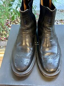 (美品)rolling dub trio ローリングタブトリオ Gleaners Brogue R10 Horse Ratigo Black JP26 US8