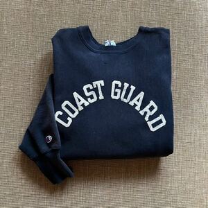 90's Lサイズ COAST GUARD チャンピオン リバースウィーブ パーカー 軍物 USA製 実物 Champion USAFA USMA WESTPOINT ARMY NAVY ARMY 