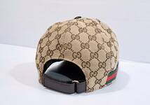 美品 GUCCI グッチ シェリーキャップ モノグラム L 59cm GG柄 GG CAP 帽子 キャップ シェリーライン _画像5