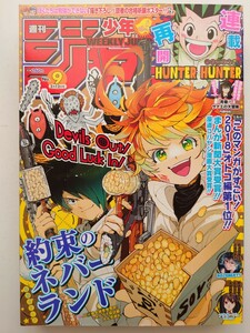 【美品】週刊少年ジャンプ 2018年 No.9 『(巻頭カラー)約束のネバーランド』 僕のヒーローアカデミア 鬼滅の刃 HUNTER×HUNTER ~送料185円~