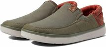 送料無料 Clarks 29cm 軽量 スニーカー スリッポン オリーブコンビ オレンジ ビジネス ドレス シューズ レザー ブーツ スーツ 限15_画像4