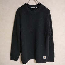 Carhartt Anglistic Sweater 定価17600円 ニット ブラック カーハート 3-1121T F93903_画像1