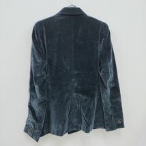 A.P.C. ベロア素材 ダブルボタン フランス製 ベルベット サイズ38 テーラードジャケット ネイビー アーペーセー 3-1203T 228807_画像2