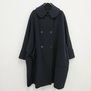 3-1230A♪ARTS&SCIENCE small collar ballooncoat バルーンコート ドルマン 縮絨ウール コート ネイビー アーツ&サイエンス 231374