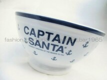 希少★CAPTAIN SANTA キャプテンサンタ★陶器 丼茶碗 お茶碗 2個セット/ BLUE TRADITIONAL BOAT HOUSE ボートハウス VAN JAC_画像4