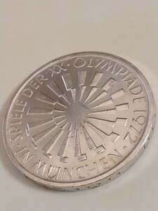 ドイツ 1972F 10マルク銀貨 Munich olympics-IN MUNCHEN-spiral