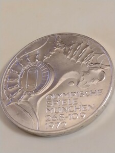 ドイツ 1972J 10マルク銀貨 Munich olympics-stadium