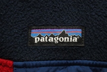 patagonia パタゴニア メンズ シンチラ スナップT プルオーバー フリースジャケット XS 紺 赤 25580_画像5