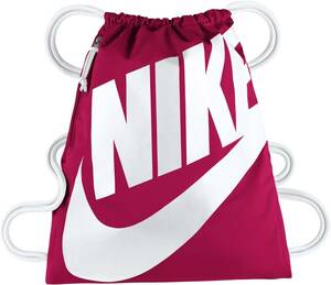 【KCM】Z-bag-39★展示品★【NIKE/ナイキ】ヘリテージ　ロゴ　ジムサック　ナップサック　バックパック　BA5351-694　ピンク　容量13L