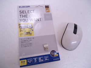 【KCM】bung-48★未使用★【ELECOM/エレコム】高機能ワイヤレス　BlueLED　マウス　ホワイト　M-BL6DMWH　