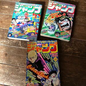 昭和レトロ　週刊少年ジャンプ　1981年　三冊　アラレちゃん　極虎を一家　コブラ　表紙　キン肉マン　キャプテン翼/リンかけ/懐かしの漫画