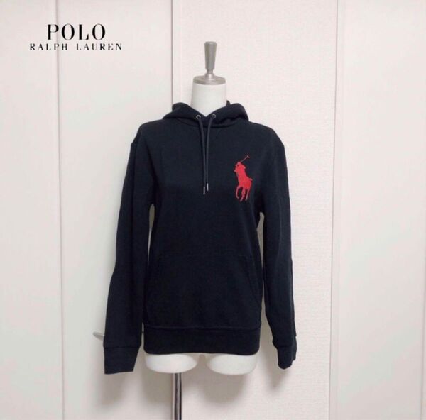 RALPH LAUREN ラルフローレン　ビッグポニー　プルオーバー　パーカー　ブラック