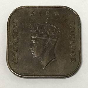 イギリス領マラヤ　1940年　１セント　ジョージ6世　硬貨　古銭　コイン