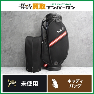 【未使用品 人気ブランド】ポロ ゴルフ POLO GOLF キャディバッグ ポロベア ブラック 47インチ対応 約3.6kg 5分割 ラルフローレン RLC009