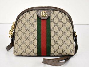 グッチ GUCCI ショルダーバッグ GGスプリームオフィディア ベージュ/エボニー 499621 レディース 保存袋 箱付き 美品 → 2312LA020