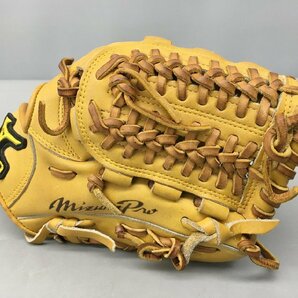 ミズノ プロ 軟式グローブ イエロー系 野球 内野手用 インフィルダーコレクション K－KLUB シリーズエディション 2311LS269の画像2