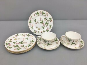 ウェッジウッド WEDGWOOD コーヒーカップ＆ソーサーペア・プレート5枚セット ワイルドストロベリー ボーンチャイナ 2311LS310