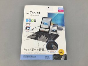 スタンド付ワイヤレスキーボード TK-DCP03BK エレコム ELECOM トラックボール搭載 for Tablet&Smartphone 未使用 2311LR188