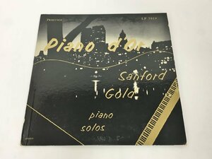 LPレコード Sanford Gold Piano d'Or PRLP 7019 Prestige 手書きRVG 2312LBM023