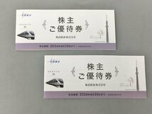 東武鉄道株式会社 株主優待券 ご優待券 冊子2冊 2024年6月30日まで 未使用 2312LM009_画像1