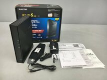 エレコム ELECOM 無線ルーター Wi-Fi6対応 2402+800Mbps WRC-X3200GST3-B ジャンク 2312LS243_画像2