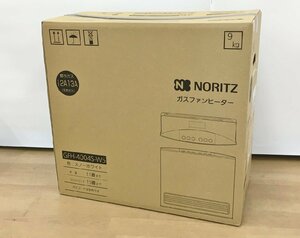 ガスファンヒーター GFH-4004S-W5 スノーホワイト 都市ガス（12A/13A)用 木造11畳コンクリ15畳 ノーリツ ガスコード付 未開封 2312LS145