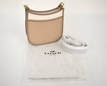 コーチ COACH ショルダーバッグ エメリークロスボディ 21 カラーブロック ベージュ系 89124 レディース ペブル レザー 未使用 2312LR002_画像10