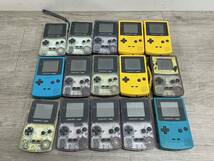 ☆ GB ☆ ゲームボーイカラー 本体 15台 まとめ売り ジャンク 部品取り Nintendo GAMEBOY COLOR ニンテンドー 任天堂 クリア パープル_画像1