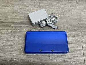 ☆ 3DS ☆ ニンテンドー3DS コバルトブルー 動作品 状態良好 本体 タッチペン アダプター Nintendo 3DS DS ニンテンドー 任天堂 3001